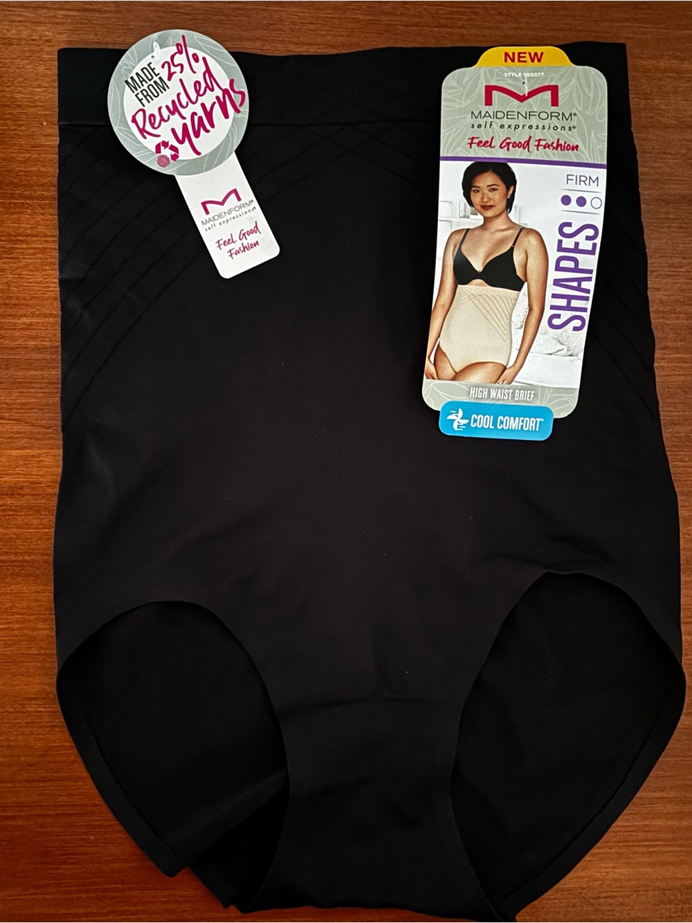 Maidenform Women’s Self Expressions Firm Shapes High Waist Brief Beige Sz M